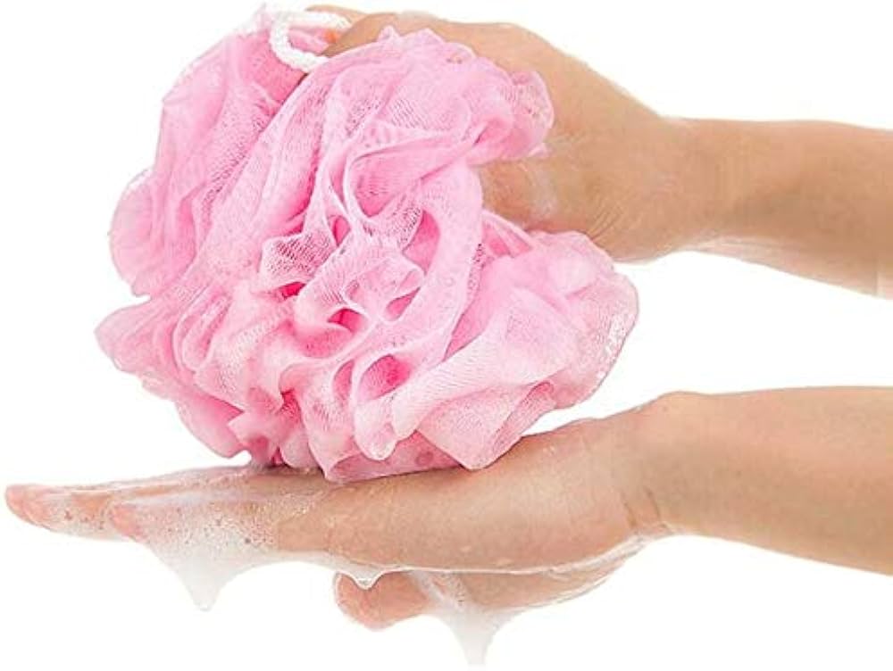 Bath / shower loofah ball - Pink