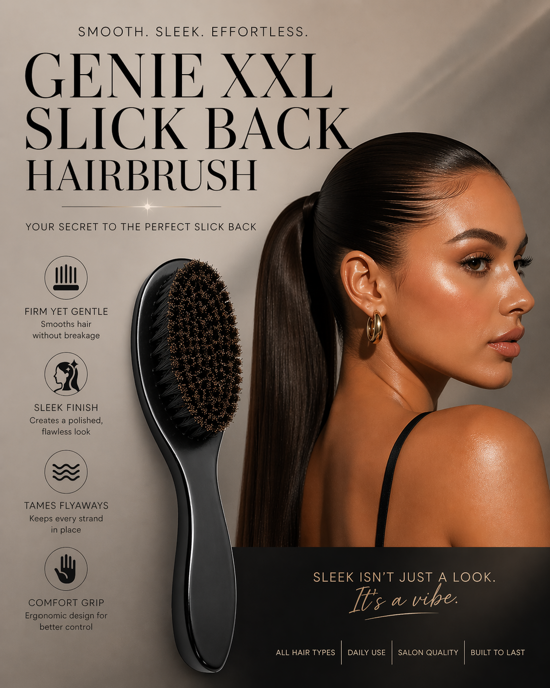 XXL Curved slick back pro brush
