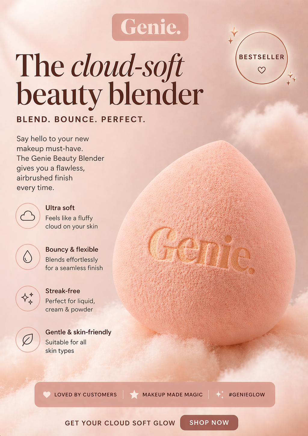Exclusive beauty blender (latex free)