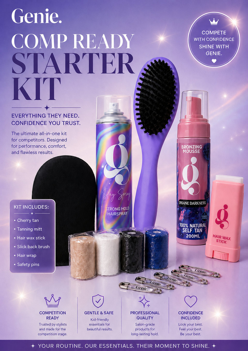 Competition Ready Starter Kit (dark tan)